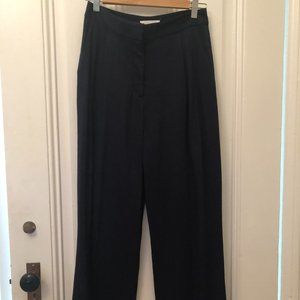 & Other Stories Navy Wide Leg Pants